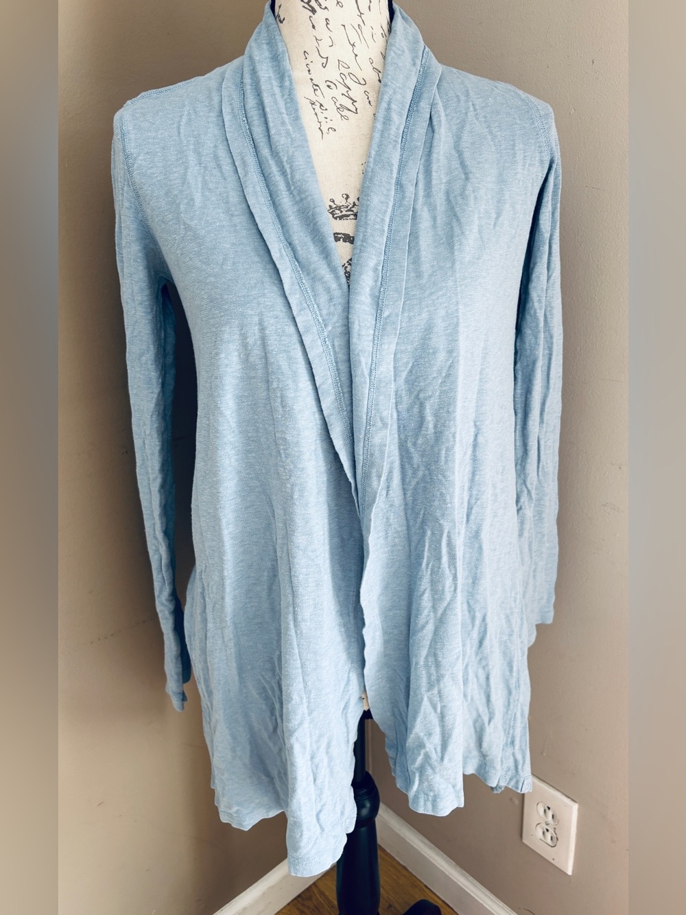 Gramicci Light Blue Hemp Organic Cotton Cardigan XS